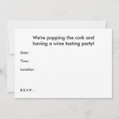 Party Einladungen (Rückseite)