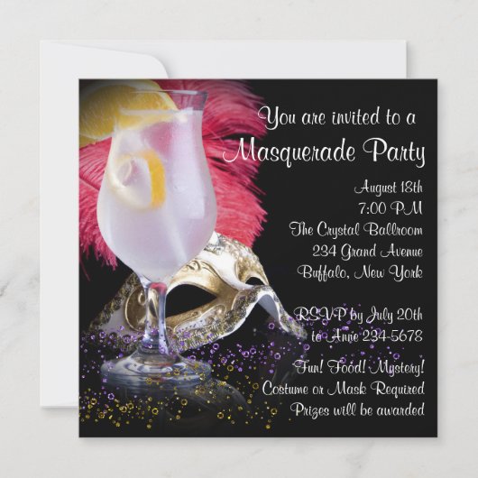 Party Einladungen (Vorderseite)