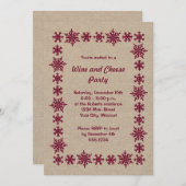 Party Einladungen (Vorne/Hinten)