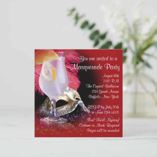 Party Einladungen (Stehend Vorderseite)