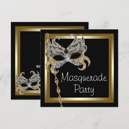 Party Einladungen (Vorne/Hinten)