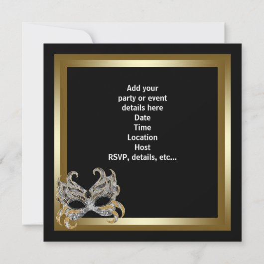 Party Einladungen (Rückseite)