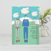 Party Einladungen (Stehend Vorderseite)