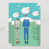 Party Einladungen (Vorne/Hinten)