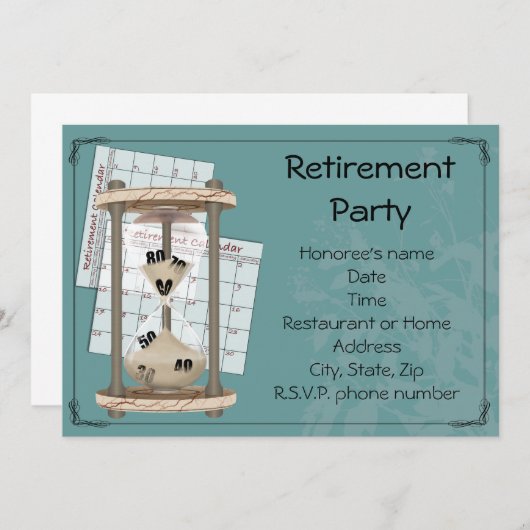 Party Einladungen (Vorne/Hinten)