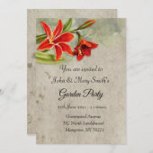 Party Einladungen (Vorne/Hinten)