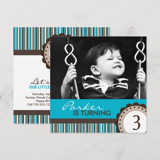 Party Einladungen (Vorne/Hinten)