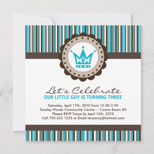 Party Einladungen (Rückseite)