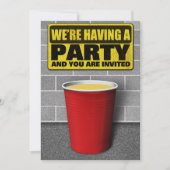 Party Einladungen (Vorderseite)