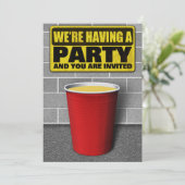 Party Einladungen (Stehend Vorderseite)