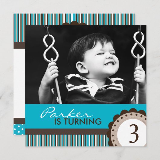 Party Einladungen (Vorne/Hinten)