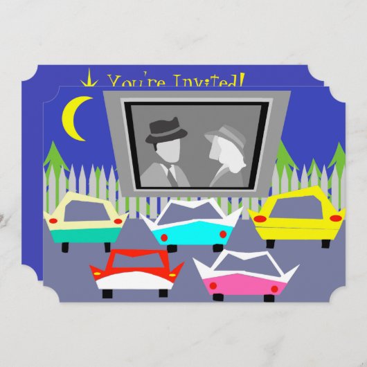 Party Einladungen (Vorne/Hinten)