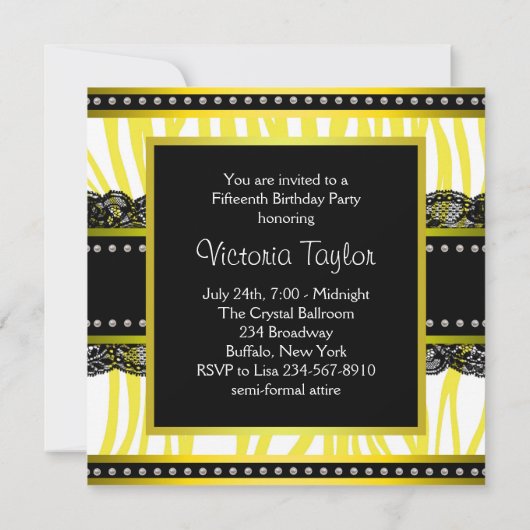 Party Einladungen (Rückseite)