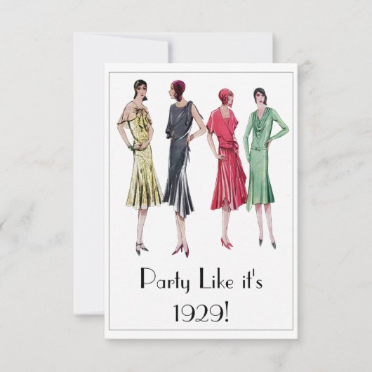 Party Einladungen 1929 (Vorderseite)