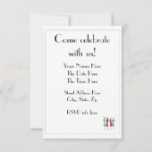 Party Einladungen 1929 (Rückseite)