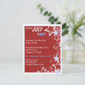 Party Einladungen 4. Juli (Stehend Vorderseite)