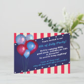 Party Einladungen 4. Juli (Stehend Vorderseite)