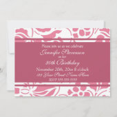 Party Einladungen am 30. Geburtstag (Rückseite)