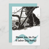 Party Einladungen am Arbeitstag, die Felder ausfül (Vorne/Hinten)