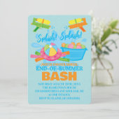 Party Einladungen am Ende des Sommers (Stehend Vorderseite)