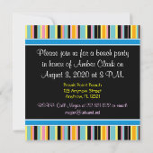 Party Einladungen am Strand (Rückseite)