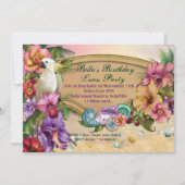 Party Einladungen am Strand und Luau (Vorderseite)