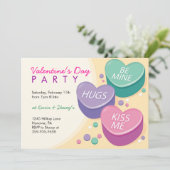 Party Einladungen am Valentinstag (Stehend Vorderseite)