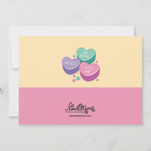 Party Einladungen am Valentinstag (Rückseite)