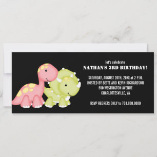Party Einladungen aus Kindergeburtstag (Dinosaurie