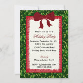 Party Einladungen aus Mistleton und Roten Spitzen (Vorderseite)