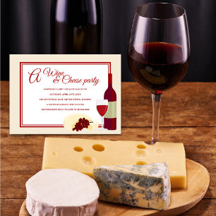 Party Einladungen aus Wein und Käse