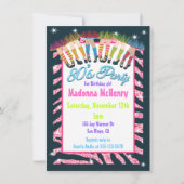 Party Einladungen der 1980er Jahre (Vorderseite)