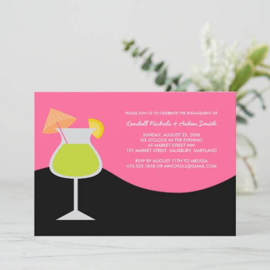 Party Einladungen der Verbindungsparty oder des Co (Stehend Vorderseite)