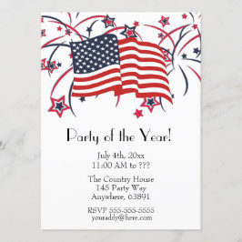 Party Einladungen des Amerikanischen Unabhängigkei