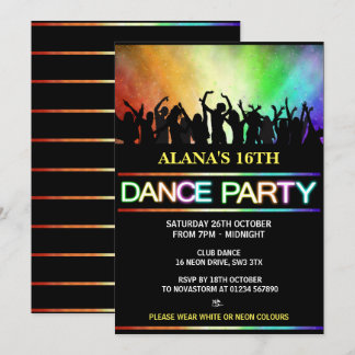 Party Einladungen des Clubtanzes