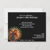 Party Einladungen des Drachentempels (Rückseite)