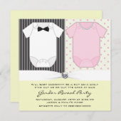 Party Einladungen des Gelbgeschlechts (Vorne/Hinten)