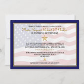 Party Einladungen des Militärruhestands (Vorderseite)