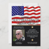 Party Einladungen des Militärruhestands (Vorderseite)