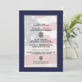 Party Einladungen des Militärruhestands (Stehend Vorderseite)