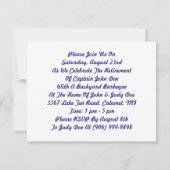 Party Einladungen des öffentlichen und militärisch (Rückseite)