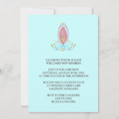 Party Einladungen des Pfauengartens (Rückseite)