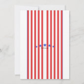 Party Einladungen des Präsidenten (Rückseite)