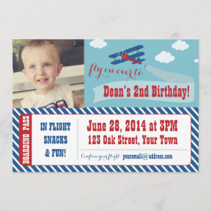 Party Einladungen des Rückflugzeugs