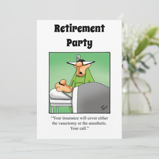 Party Einladungen des Spaßes für die sonnige mediz (Stehend Vorderseite)