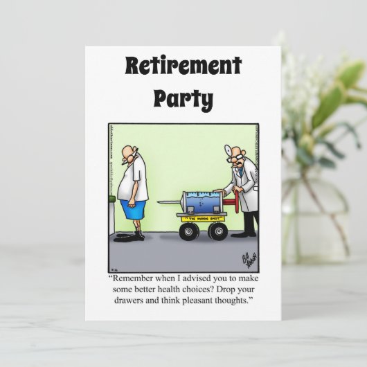 Party Einladungen des Spaßes für die sonnige mediz (Stehend Vorderseite)