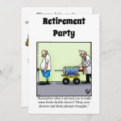 Party Einladungen des Spaßes für die sonnige mediz (Vorne/Hinten)