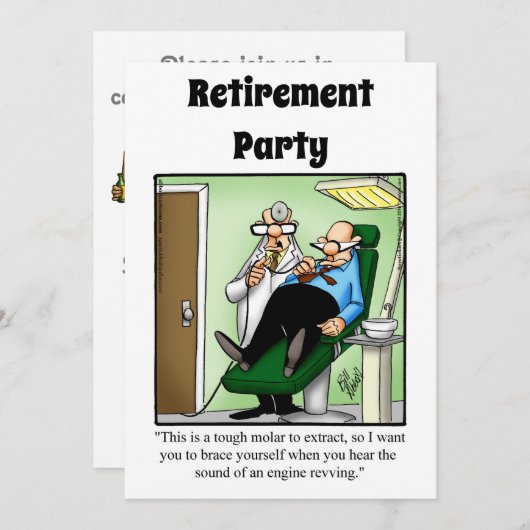 Party Einladungen des Spaßes für die sonnige mediz (Vorne/Hinten)