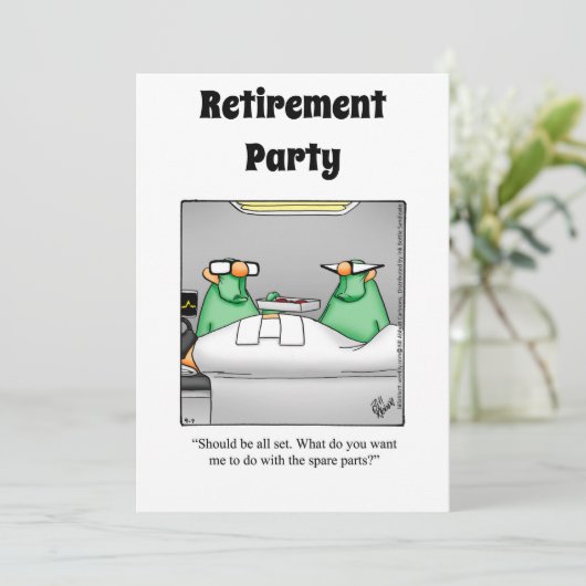 Party Einladungen des Spaßes für die sonnige mediz (Stehend Vorderseite)