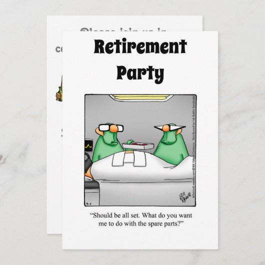 Party Einladungen des Spaßes für die sonnige mediz (Vorne/Hinten)